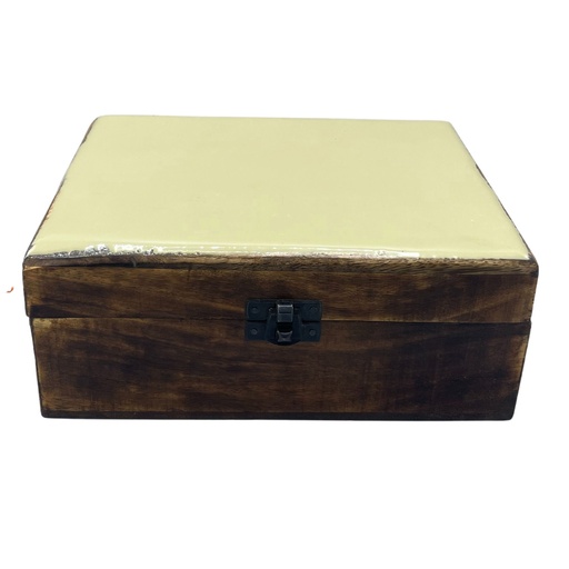 [CGIBox-10] Caja Grande de Cerámica Esmaltada - 20x15x7.5cm - Hormigón