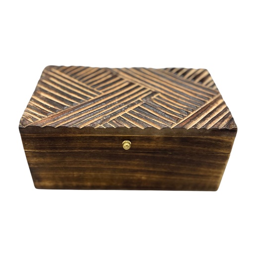 [VDBox-04] Vintage Deco - Caja Multiusos - 22x12x10cm - Líneas Antiguas