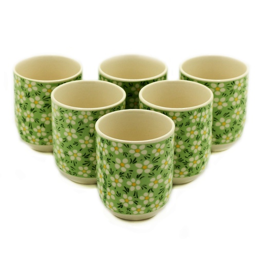 [TeaP-21] Tazas de te - Verde Margarita