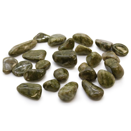 [ATumbleS-03] Pequeñas piedras africanas - Copo de nieve epidota