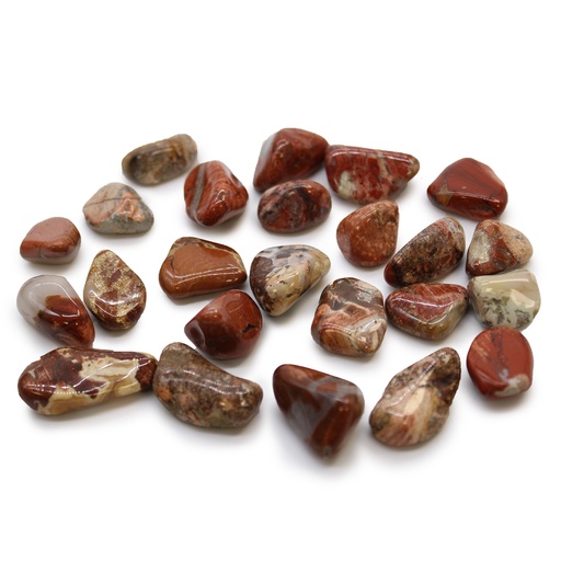 [ATumbleS-05] Pequeñas piedras africanas - Jaspe claro - Brecciated
