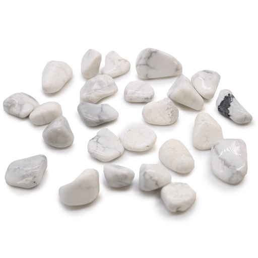 [ATumbleS-07] Pequeñas piedras africanas - Howlita blanca - Magnesita