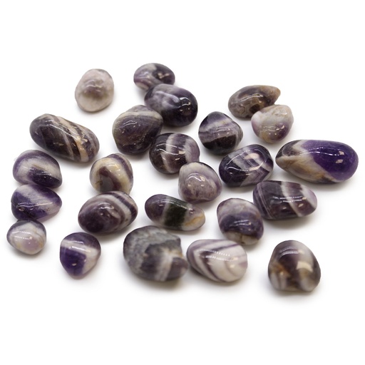 [ATumbleS-12] Pequeñas piedras africanas - Amatista - Chevron