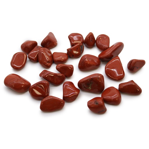 [ATumbleS-14] Pequeñas piedras africanas - Jaspe - Rojo