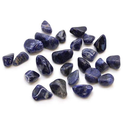[ATumbleS-15] Pequeñas piedras africanas - Sodalita - Azul puro