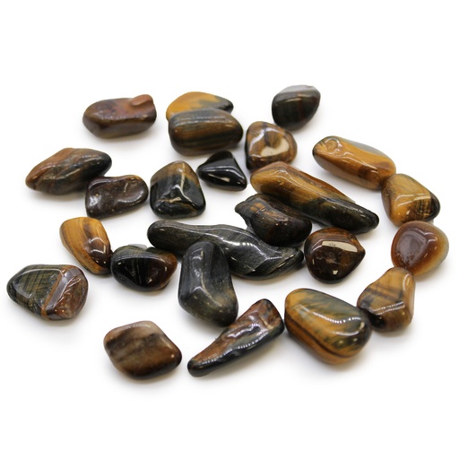 [ATumbleS-20] Pequeñas piedras africanas - Ojo de tigre - Varigadas