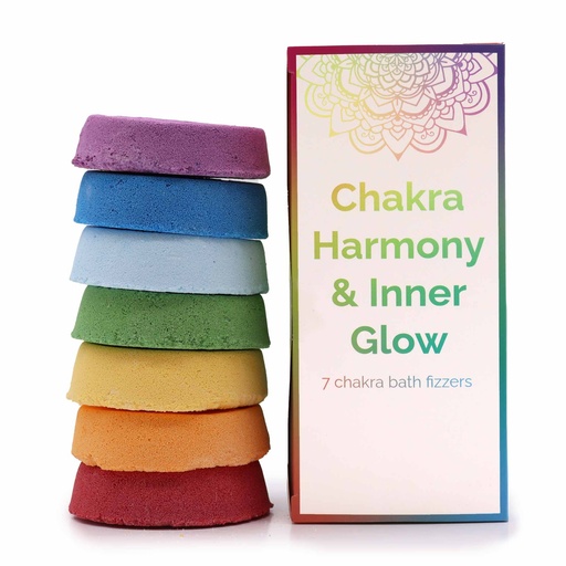 [CBF-01] Bombas de baño Chakra - Caja grande - Armonia de los Chakras y Resplandor Interior