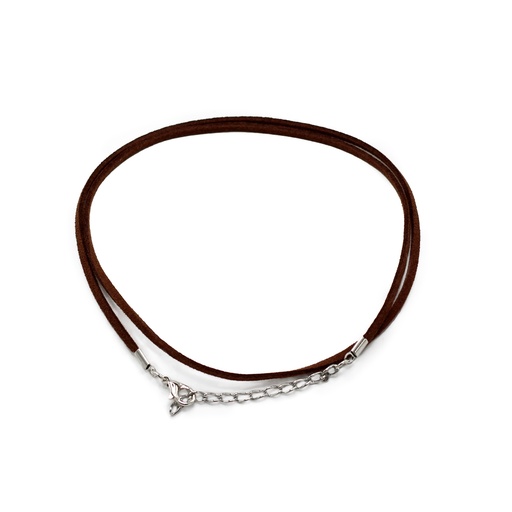 [PCord-26] Cordones para accesorios- 2.5mm x 55cm - Marrón Oscuro A010