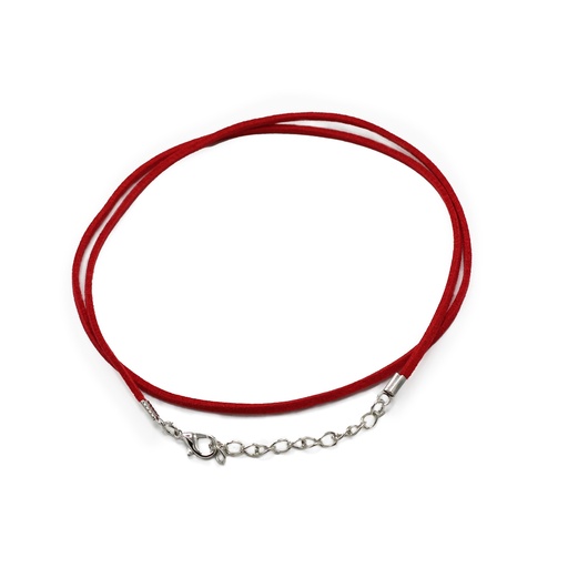 [PCord-29] Cordones para accesorios - 2.5mm x 55cm - Rojo A056