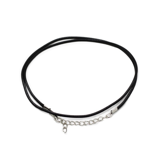 [PCord-31] Cordones para accesorios - 2mm x 55cm - Negro 101