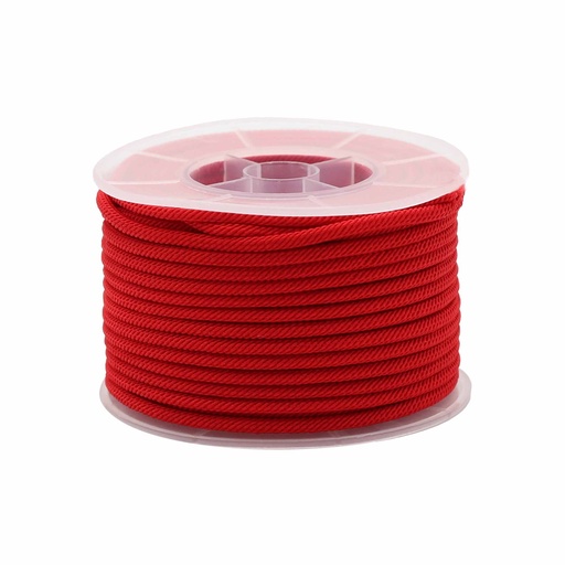 [PCord-37] Rollo de cordon rojo para accesorios - 3mm x 17m