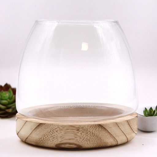 [Gter-09] Terario Pequeño en Madera de Tung Natural - 15x15cm