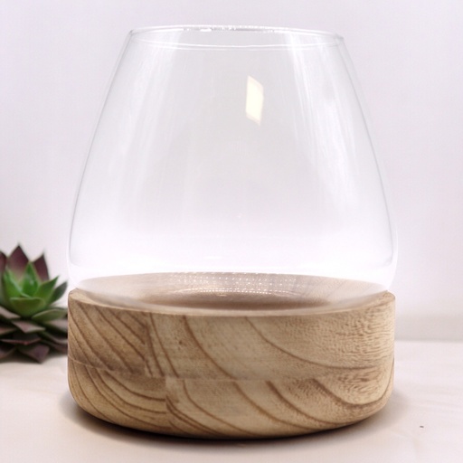 [Gter-10] Terario Grande en Madera de Tung Natural - 17x19cm