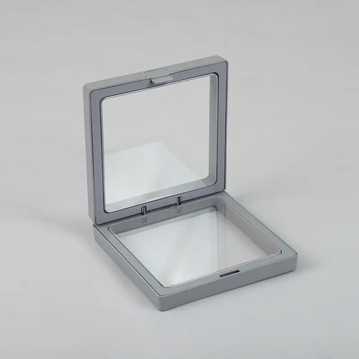 [FFD-03] Marco Flotante 3D Pequeño 7x7cm - Gris