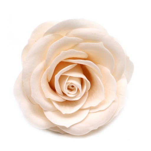 [CSFH-90] Flor de Jabón Artesanal - Grande Vintage Rose - Marfil victoriano