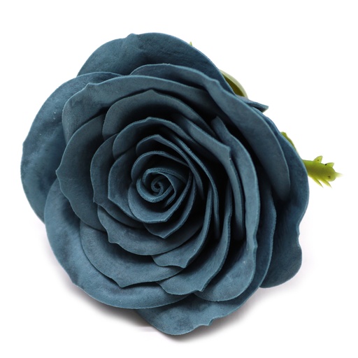 [CSFH-97] Flor de Jabón Artesanal - Grande Vintage Rose -  Ironhead Teal