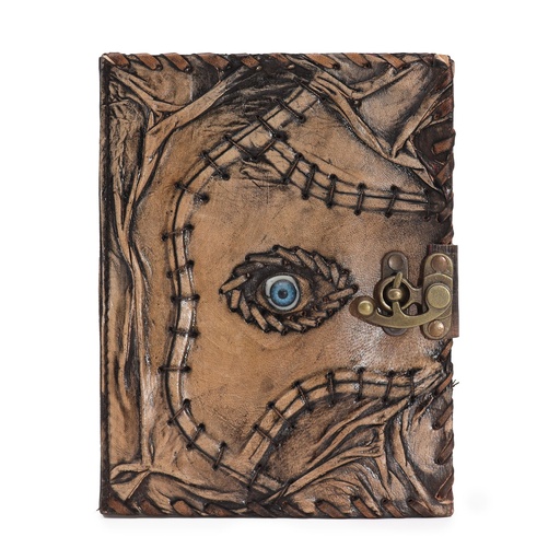 [LBN-40] Cuaderno Marrón Ojo Maligno con Bordes Desgastados