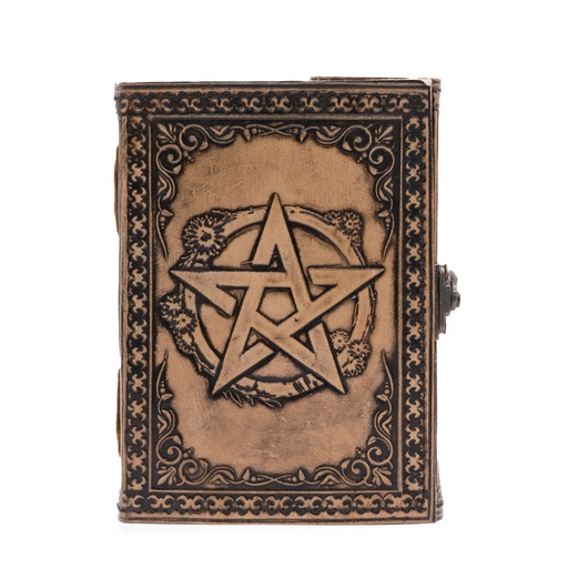 [LBN-56] Cuaderno Esotérico Pentáculo - Vintage con Borde de Costura