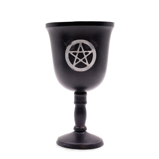 [CIC-17] Cáliz ritual de hierro - Pentágono - 20x11cm