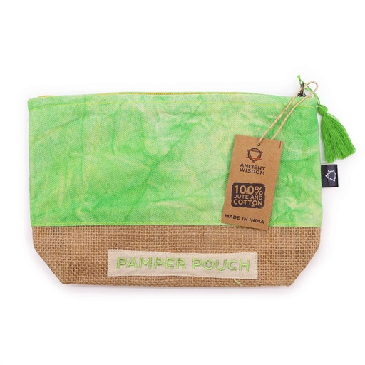 [PAMP-01] Bolsa de Cuidado Personal - Madre Tierra Verde - Lavado a Piedra