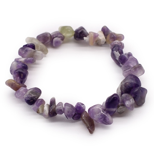 [AWCB-01] Pulsera Fragmentos de Piedras Preciosas - Amatista