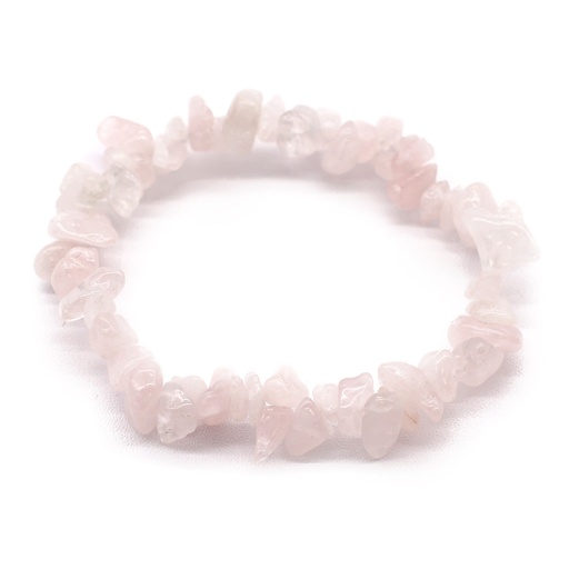 [AWCB-05] Pulsera Fragmentos de Piedras Preciosas - Cuarzo Rosa