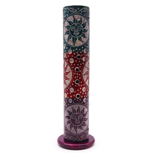 [SoapISH-28] Porta-incienso Torre Redonda Esteatita 25cm - Soles