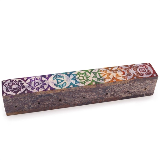 [SoapISH-29] Caja para Incienso de Esteatita con Orificios para el Humo 25cm - Chakra