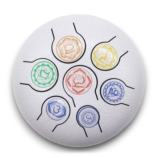 [Hapi-04] Tambor Hapi 7 Chakra - 18cm