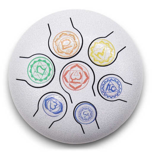 [Hapi-11] Tambor Mediano Hapi 7 Chakra - 17x13cm
