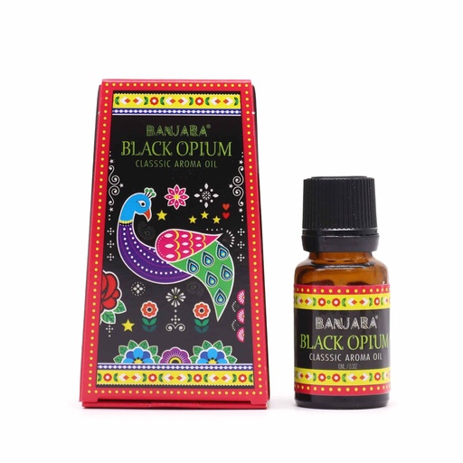 [BanjFO-02] Aceite con fragancia de la India Banjara 10ml - Opio negro