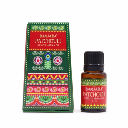 [BanjFO-09] Aceite con fragancia de la India Banjara 10ml - Pathchouli