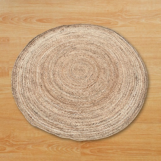 [JRug-11] Alfombra redonda grande de yute 150 cm