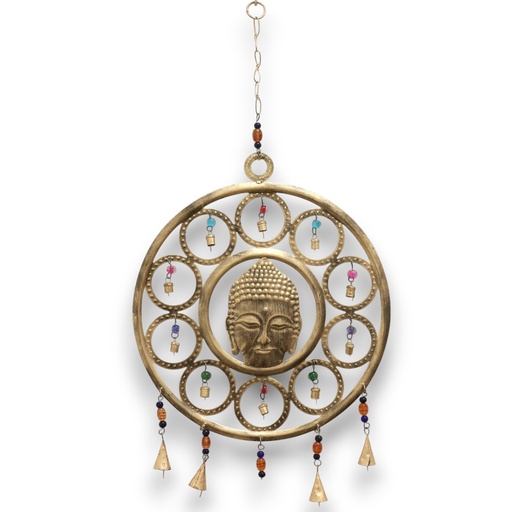 [INDBC-02] Campanas Indias - Buda con 15 Campanas - 36cm