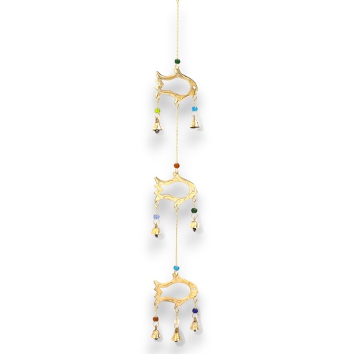 [INDBC-08] Campanas Indias - Pez - 7 Campanas - 8.5x54cm