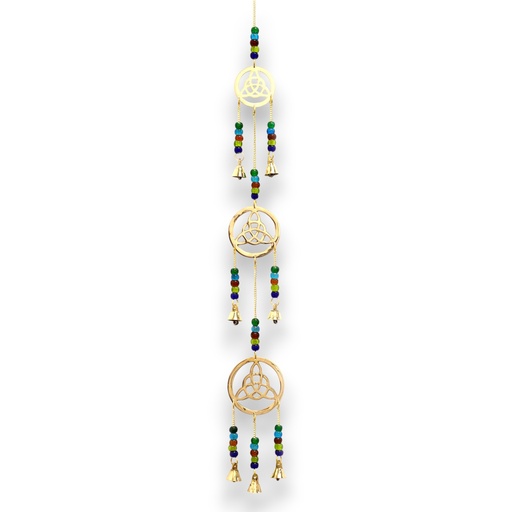 [INDBC-09] Campanas Indias - Símbolo Celta - 7 Campanas - 6x64cm