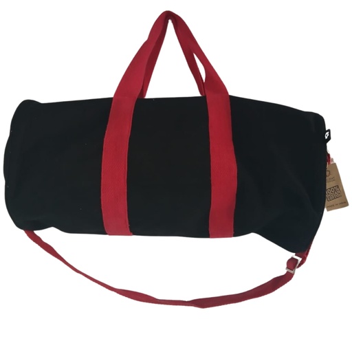 [GymB-03] Bolsa de deporte - Negro - Asa rosa cereza