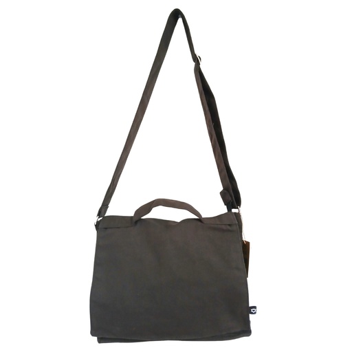 [CottMB-08] olsa Mensajera de Algodón Lona para Portátil - Charcoal