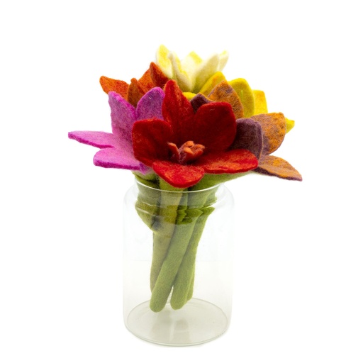 [FFow-04] Flores de fieltro - Lirio (colores surtidos)