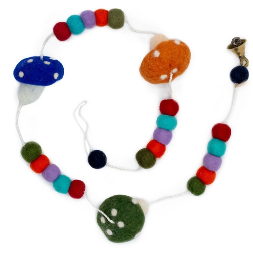 [FWHg-03] Colgante de Pared de Fieltro - Hongos (colores variados)