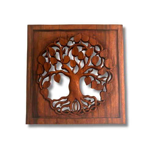 [WDW-07] Panel Decorativo de Madera Árbol del la Vida 40x40cm