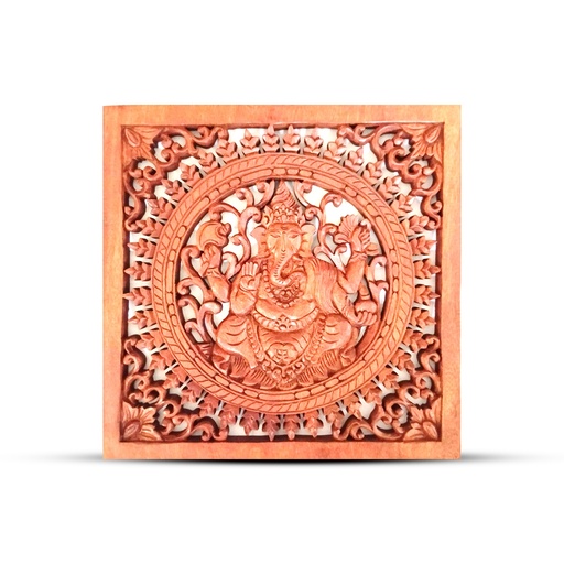 [WDW-10] Panel Decorativo de Madera con Buda Cuadrado 30x30cm