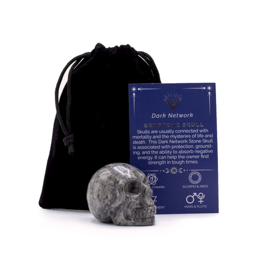 [GemF-41] Gema Cráneo Lrg - Piedra Red Oscura- 50x40x30mm