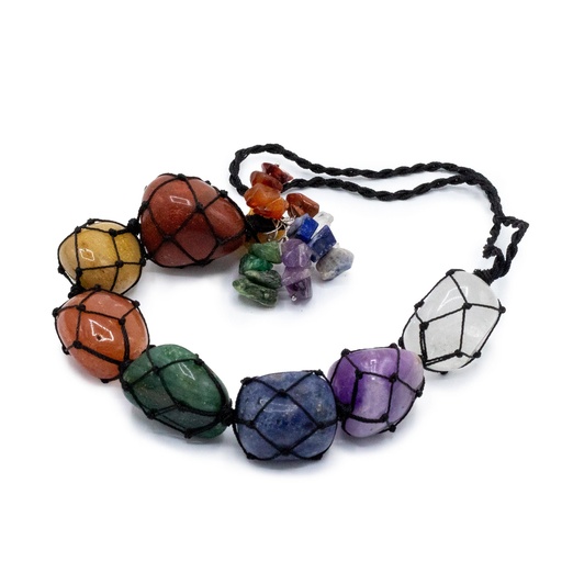 [HCSP-02] Colgante Piedra Chakra - Siete Chakras