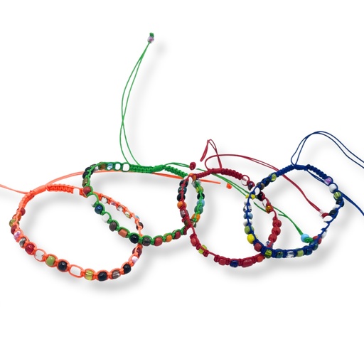 [HFB-03] Pulseras de la Amistad Hechas a Mano - Mini Cuentas Forever (surtido)
