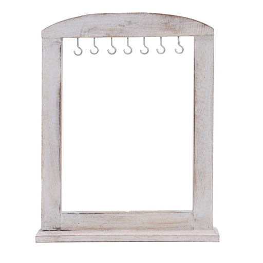 [PPSF-14] Soporte Mediano para Colgar - Madera Blanqueada (40x30 cm)