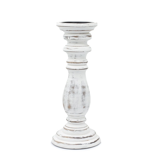 [MWCS-04] Candelero Clásico - Blanco - 30x10cm - Mediano