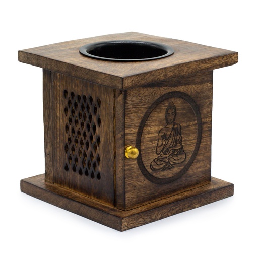 [MWOB-02] Quemador de caja grande de mango - Buda