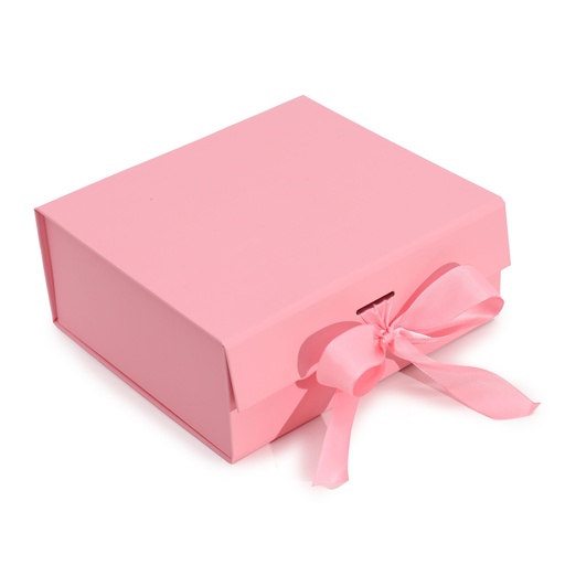 [FPGB-03] Caja de regalo plegable con Lazo 20x18.2x8 cm - Rosa