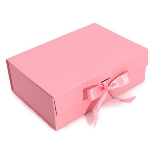 [FPGB-08] Caja de regalo plegable con Lazo 28.2x20.2x9.2 cm - Rosa